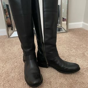 Frye knee high leather boots
